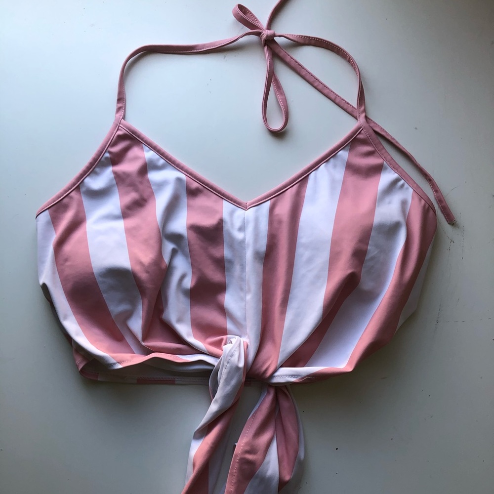 Kortni jeane sweet stripes tied up top